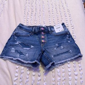 Abercrombie Kids Size 9/10 Medium Wash Jean Shorts
